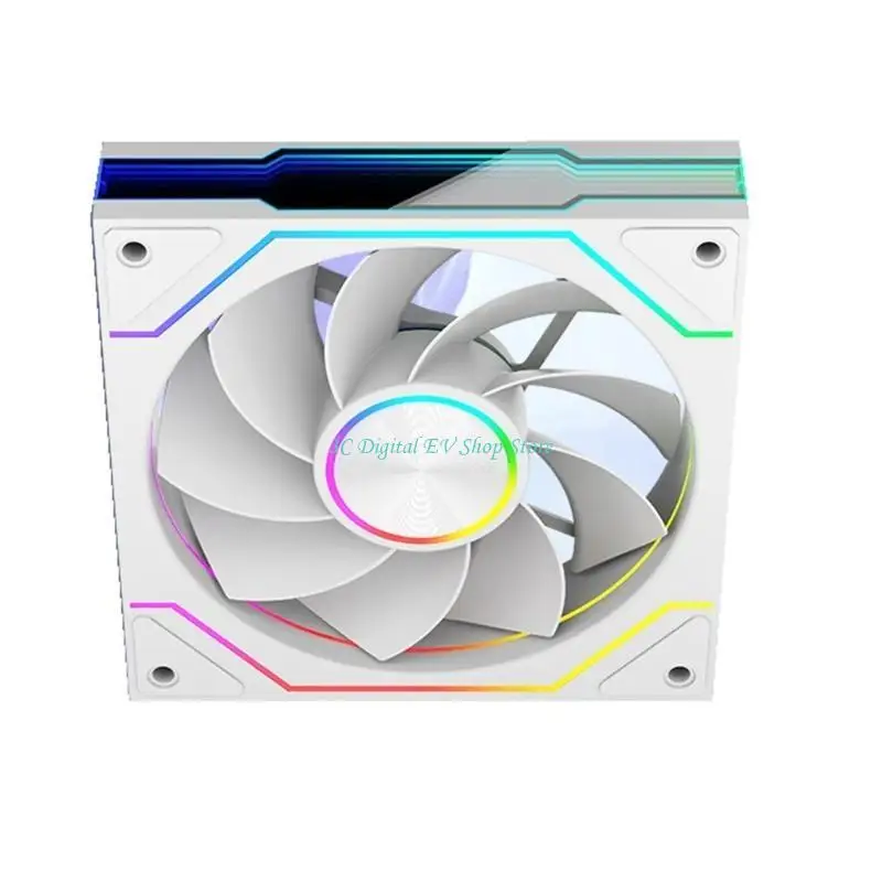 E74D High Airflows 120mm PWM Computer Case Fan with ARGB Lighting and Quiet Operation