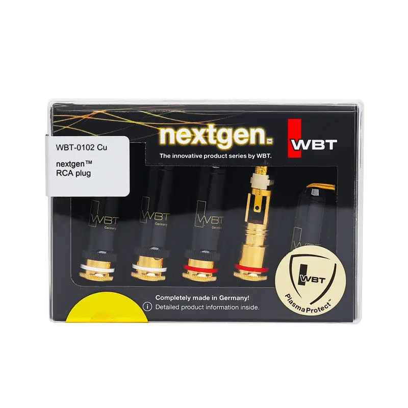 German imported WBT high-end RCA signal cable plug NEXTGEN series 0102Cu pure copper version