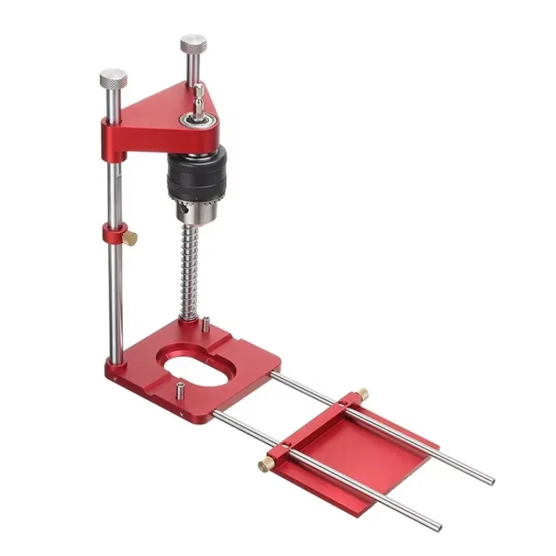

Aluminum Woodworking Portable Drill Bit Holder Drill Guide Jig for 1.5-13mm Drill Bits