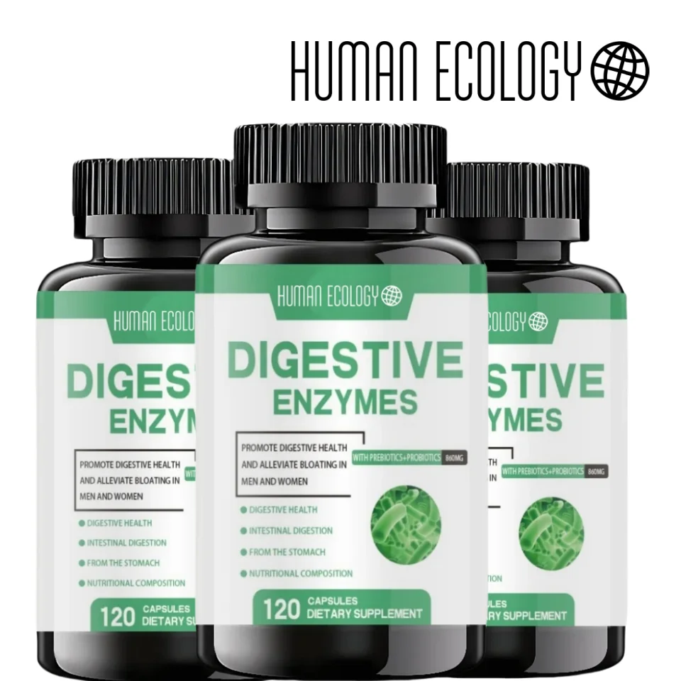 

Human Ecology Digestive Enzyme Capsules Pancreatic Enzymes Blend for Healthy Digestion