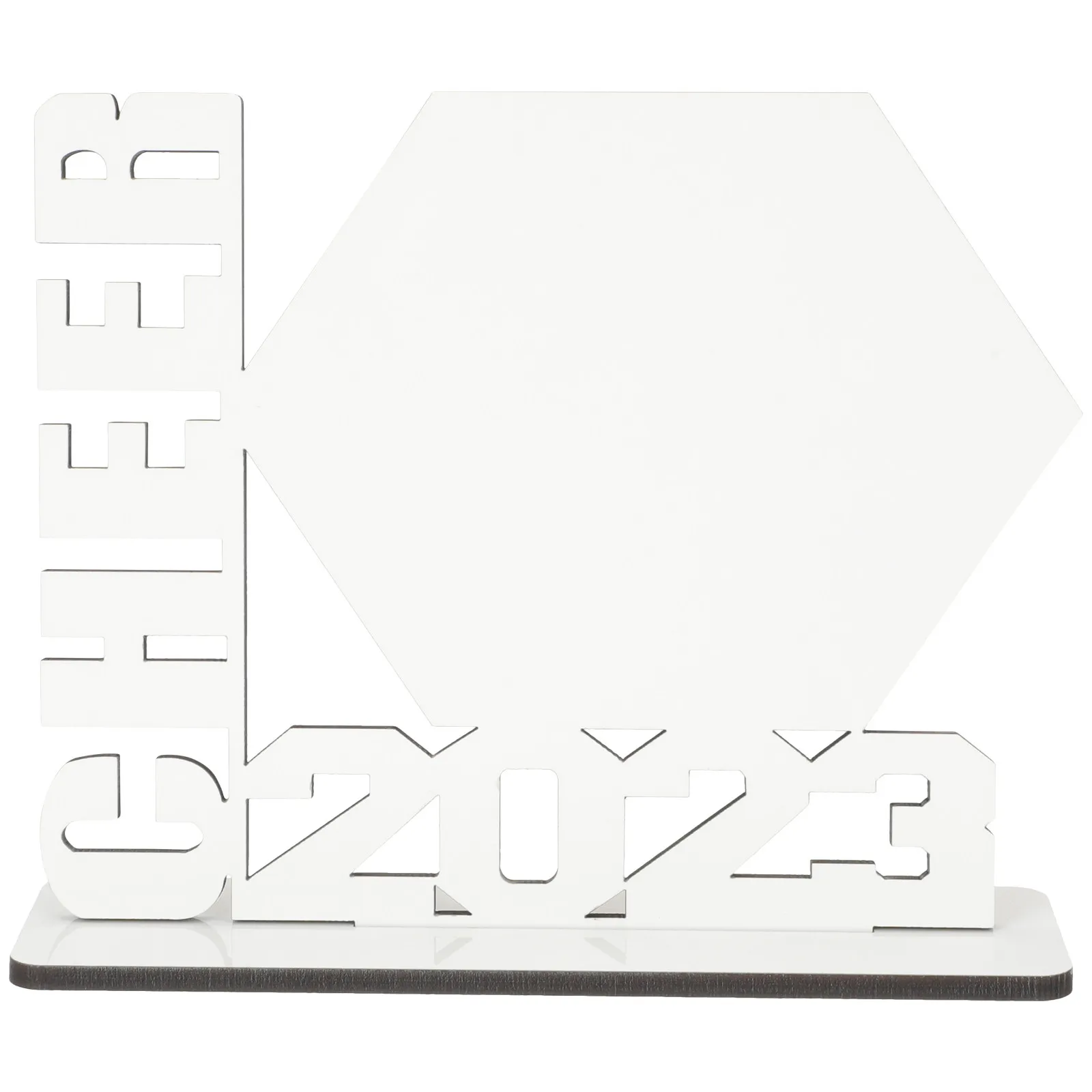 Wooden Graduation Photo Frame – Sublimation Blank Desktop Ornament for DIY Craft, Grad Decor & Gift