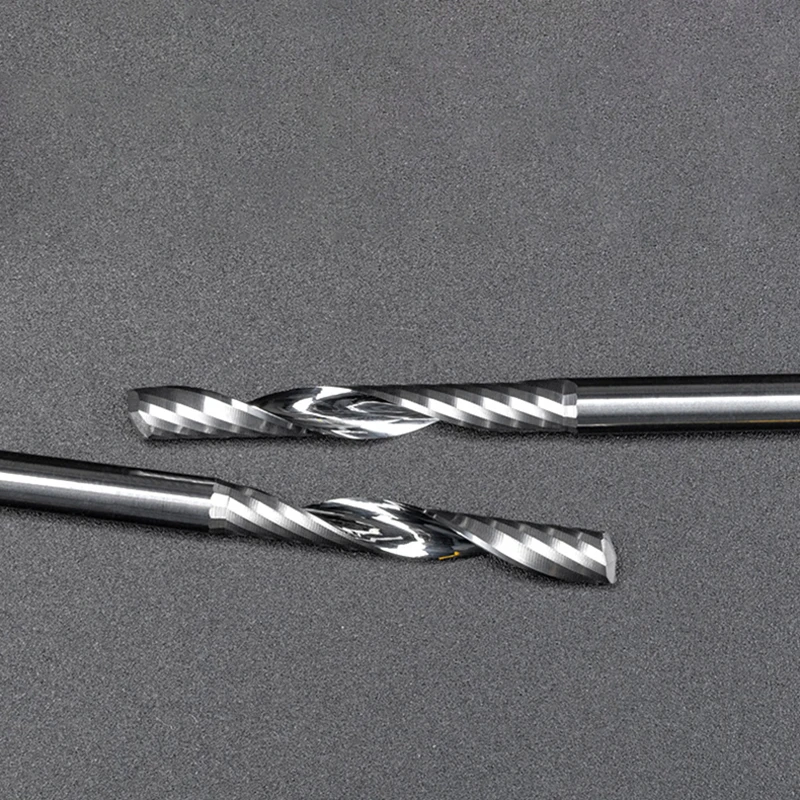 Single Flute Spiral 4mm Carbide Engraving Cutters CNC Router Bits Acrylic PVC Wood Milling Cutter Higher Quality