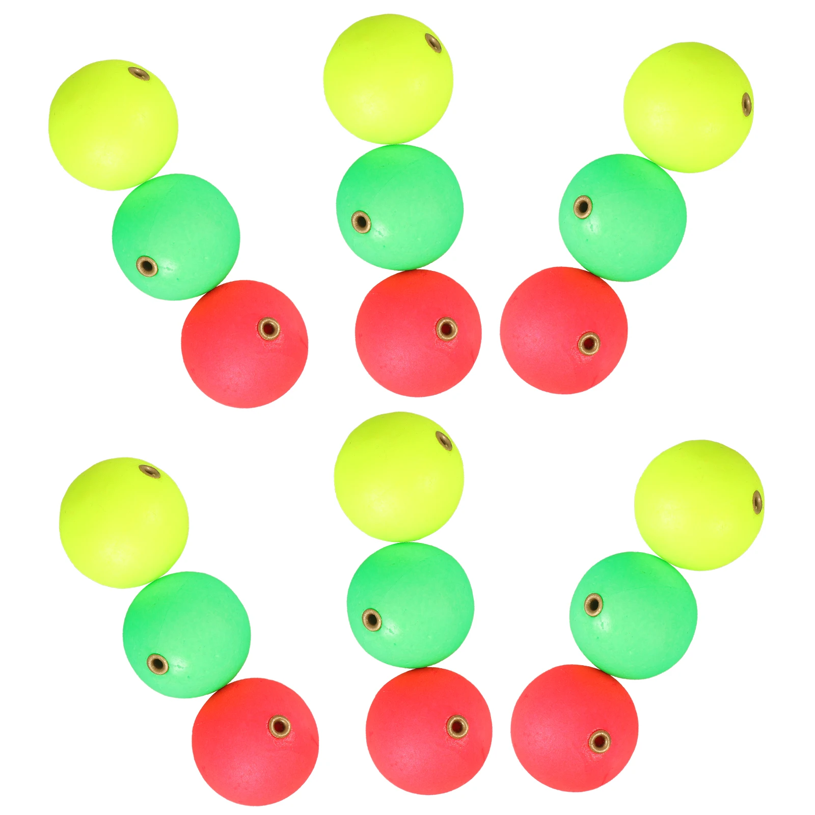 

30pcs Float Balls 8mm Yellow Red Ring Fishing Supplies High Sensitivity Decor Tools Fishing Floats