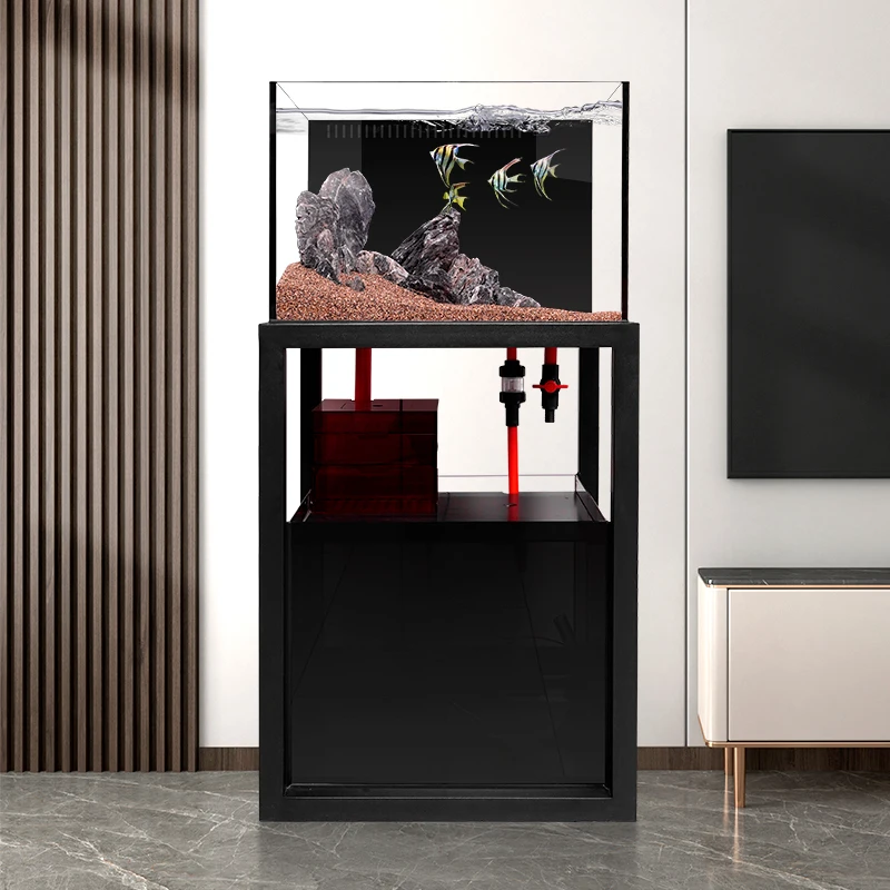 2025 new living room fish tank bottom filter household small TV next to industrial High Quality