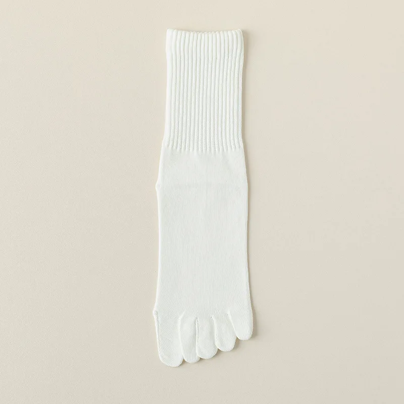 1/7 pares de outono inverno masculino anti odor suor absorvente puro algodão meados tubo meias simples casual cinco dedos meias