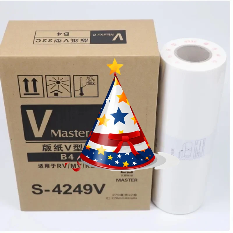 1 Roll S-4250 Speed Printing Machine All-in-one Machine Paper Master Roll for RISO A4 RZ200 RZ220 230