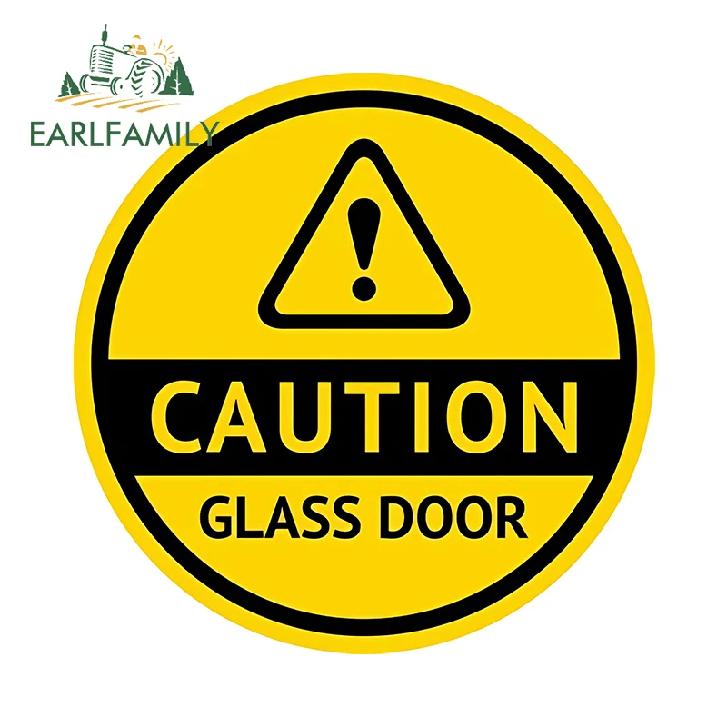 Lovely Simple Danger Sign Car Stickers Watch The Glass Door Market Windshield Decals Waterproof Racing Accesorios Para Auto