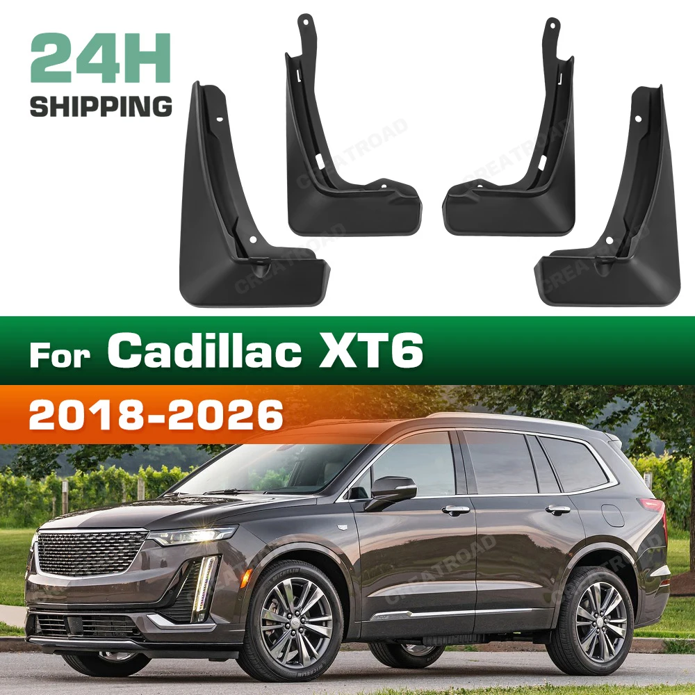 

For Cadillac XT6 2018-2026 2019 2020 2021 2022 2023 2024 2025 Fender Mudflaps Splash Guards Mudguards Mud Flaps car Accessories