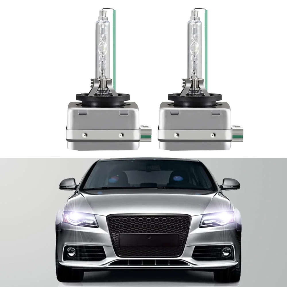 

For Audi A4 B8 B8.5 2007-2013 2014 2015 6000K Hid Xenon Headlight Bulb High Low Beam (Only fit original bulb is Xenon）