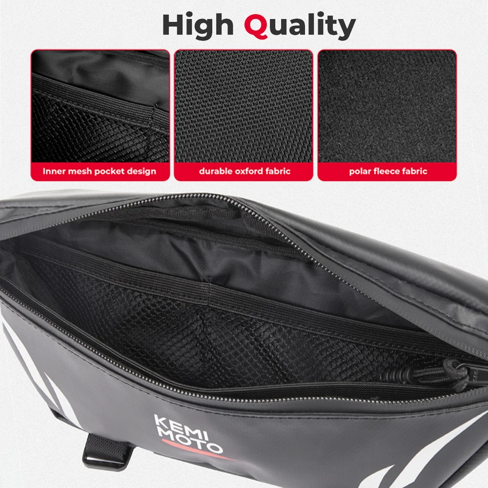 Motorcycle Handlebar Bag Universal Front Storage Pouch for Sur-Ron Light Bee X and S X160 X260 Talaria Sting Electric Dirt Bike