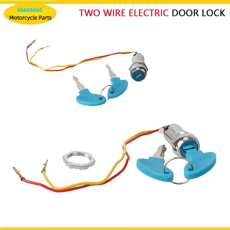 New Arrival 1 Set 2-Wire Key Ignition Switch Lock for Motorcycle Go-Kart Scooter Bike - Electrical System Accessory