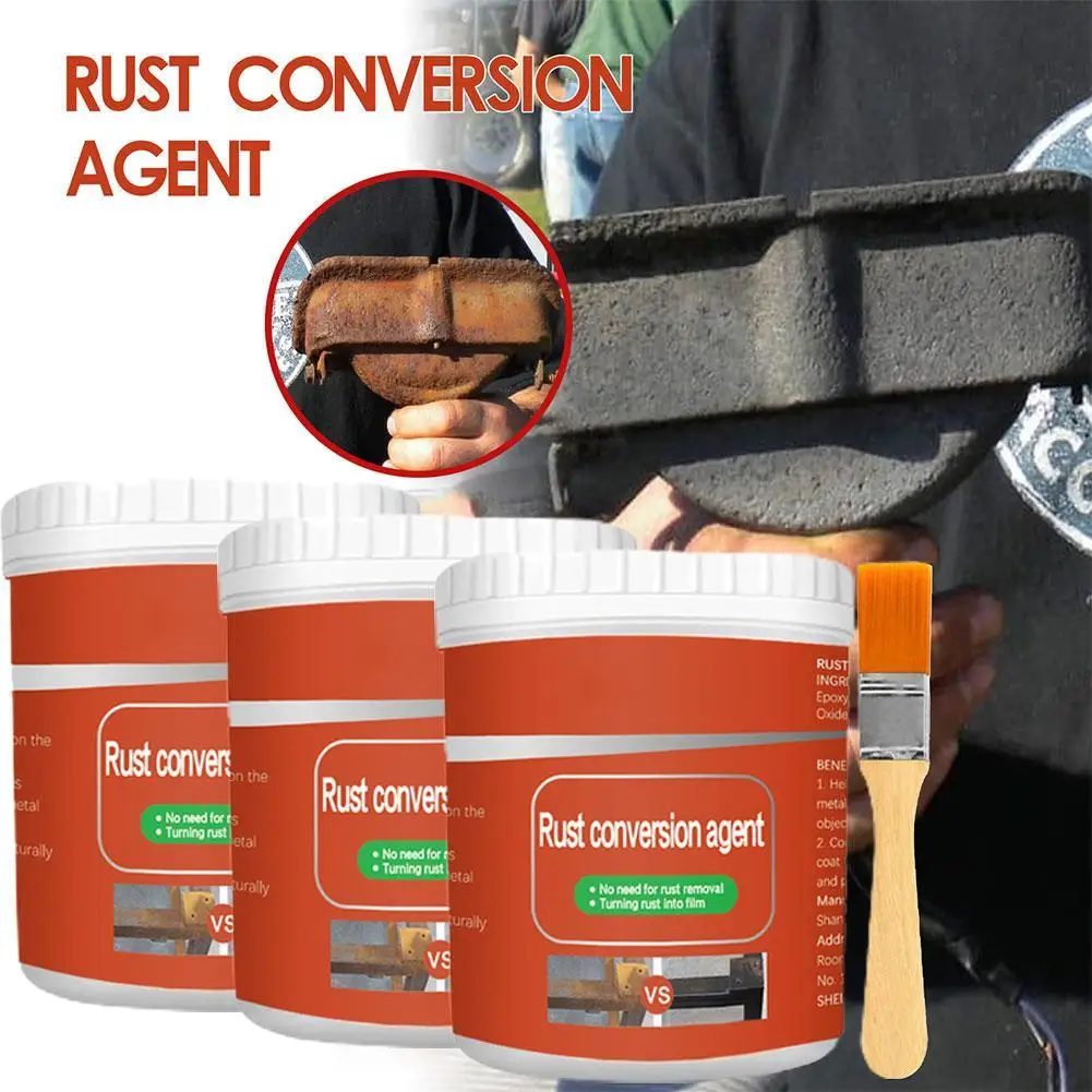 1/2/3pcs Rust Converter Paint for Metal with Brush Rust Converter for Metal,Multi-Functional Rust for Metal