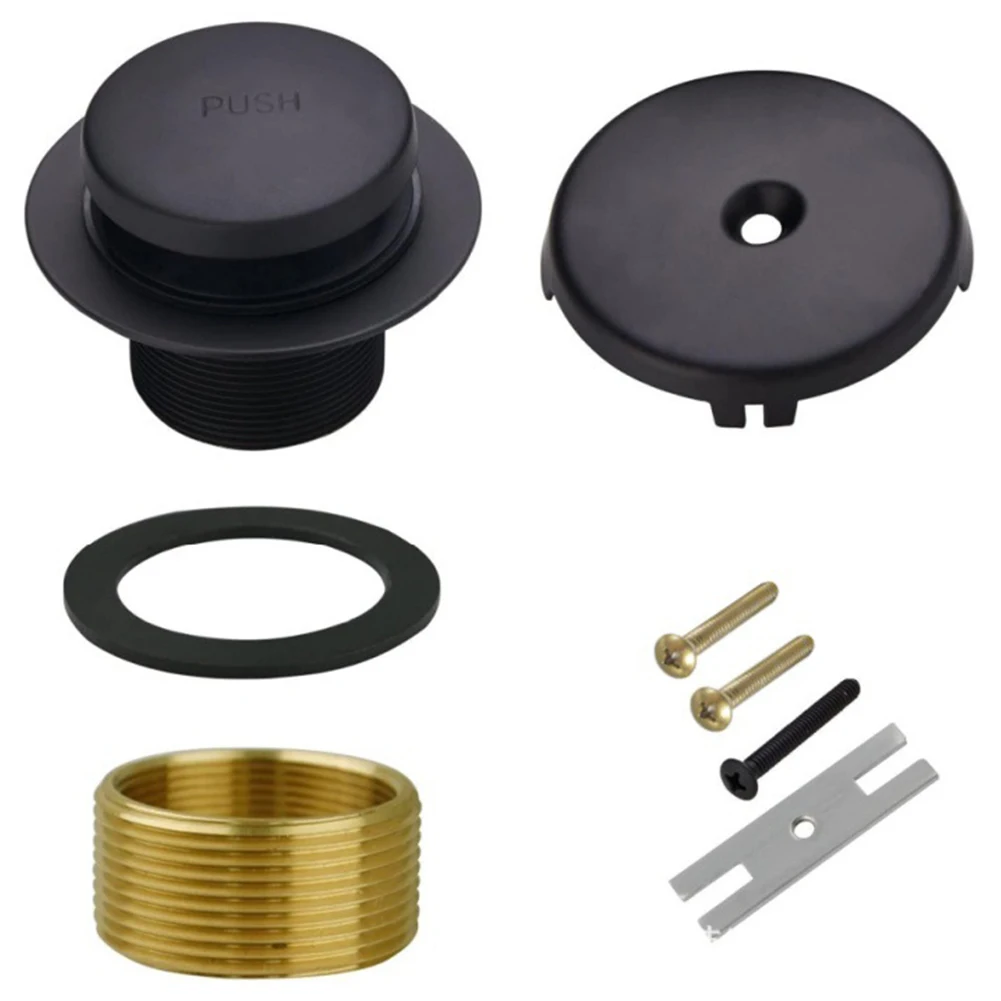 1set Single Hole Bathtub Drain For Tub Drain Single Hole Overflow Panel Tub Drain Conversion Kit Home Improvement Spare Parts