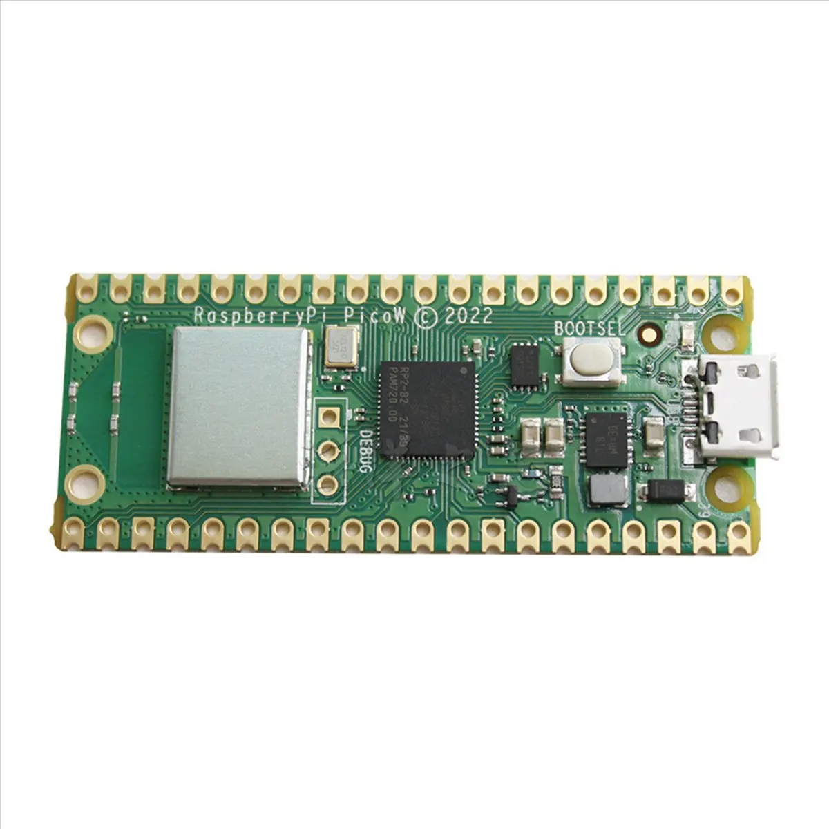 

[ABDH] 2X for Raspberry Pi Pico W Board with Wireless WIFI Module RP2040 Development Board Supports Micro-Python Welded