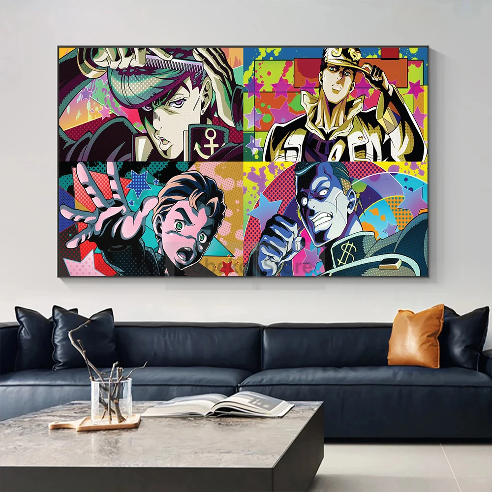 Japanese Classics Comic JoJo's Bizarre Adventure Diamond is Unbreakable Poster Prints Canvas Wall Art Pictures Home Room Decor