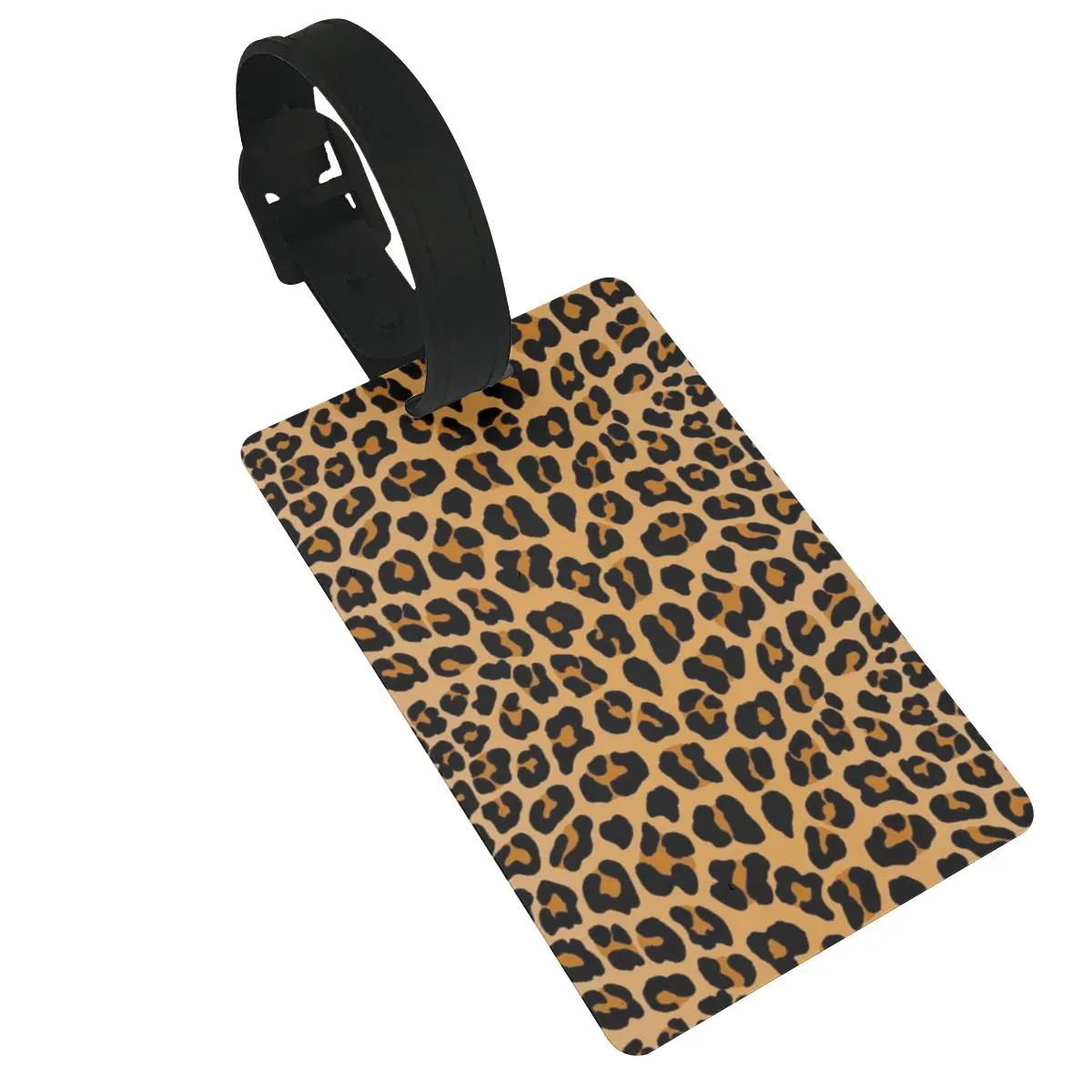 Leopard Print Luggage Tags Suitcase Accessories Travel PVC Fashion Baggage Boarding Tag Portable Label Holder ID Name Address