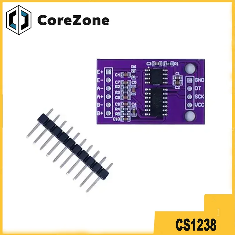 CS1238 24 bit ADC module Onboard TL431 external reference chip dual channel weighing sensing