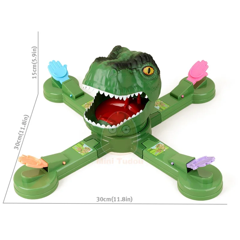 Kids Toy Feeding Dinosaur Electric Multiplayer Interactive Rotate Shot Game Party Competitive Desktop Toys For Children Gifts