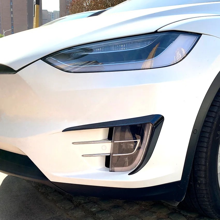 

Передний ветровой нож для Tesla Model X 2015-2020, противотуманная фоторамка, передний ветровой нож, внешняя идентификация