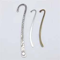5pcs Bookmark For Jewelry Making Tibetan Bronze Silver Color Pendants Antique Making DIY Handmade Craft