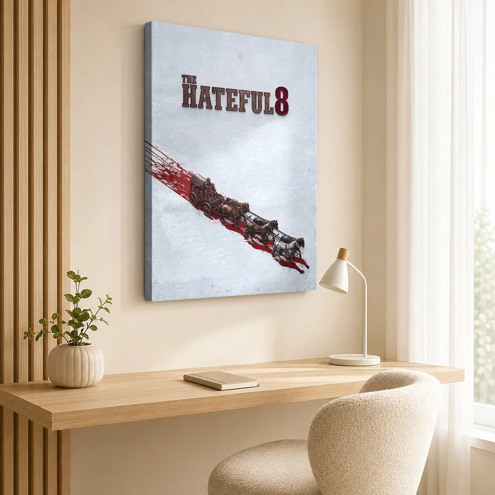 The Hateful Eight Movie Framed Canvas Print Poster Personalized Photo Vintage Movie Wall Paintings Decoration for Home Theater