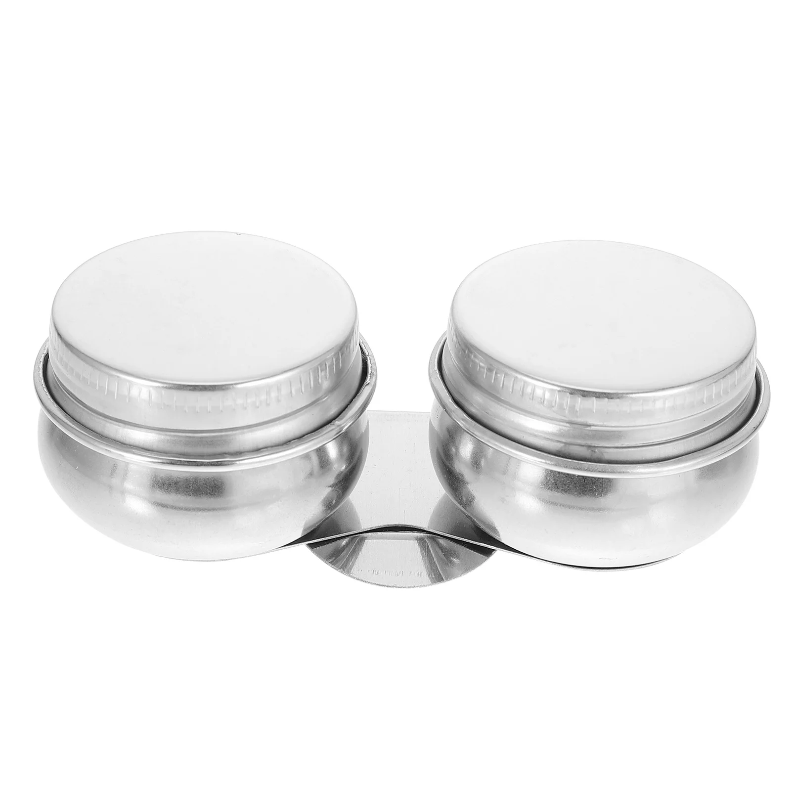 

Double Port Oil Pot Clip Cup Painting Brush Washing Watercolor Silver Stainless Steel Durable Reusable Ideal Class Outdoor