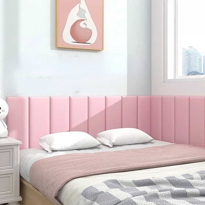 Bed Headboard Modern 3d Wall Stickers Anti-collision Wall PanelsTatami Bed Head Board Cabecero Cama Tete De Lit