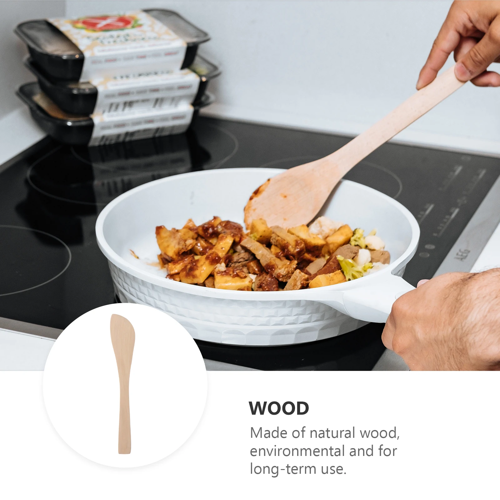 

20Pcs Wooden Dumpling Filling Spoons Natural Eco-Friendly Kitchen Utensils Dough Cutter Cream Cheese Butter Jam Spreader Mask