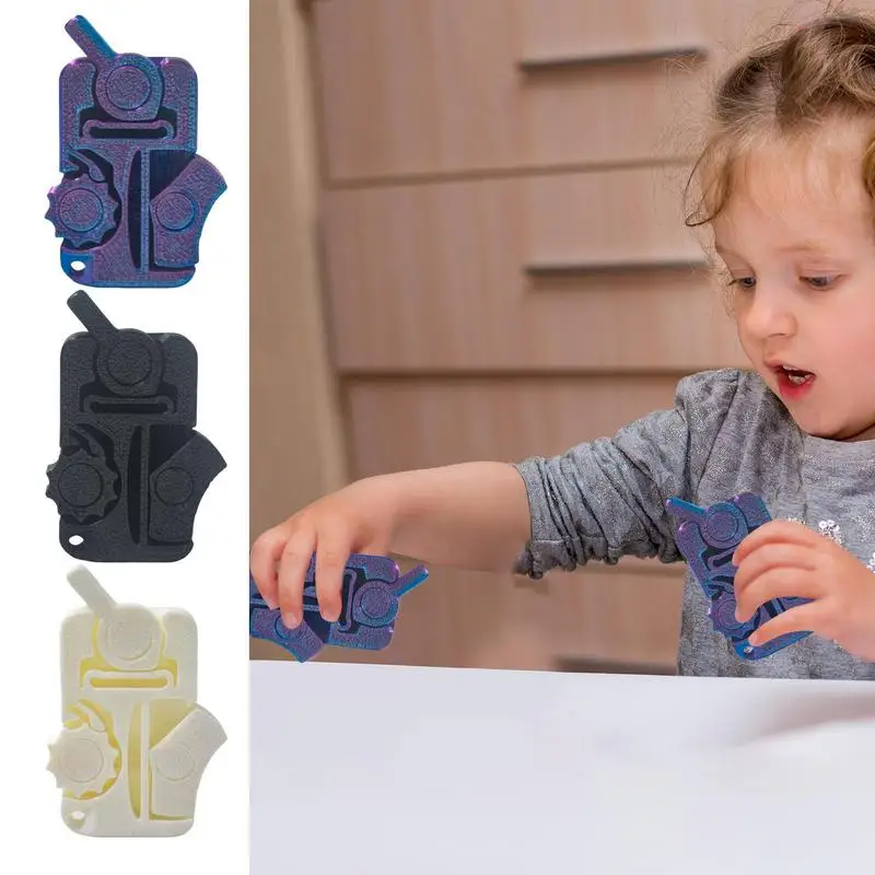 3d impresso brinquedos fidget engraçado engrenagem cubo brinquedos sensoriais para crianças adultos alívio do estresse brinquedo mecânico anti-stress presentes para o aniversário