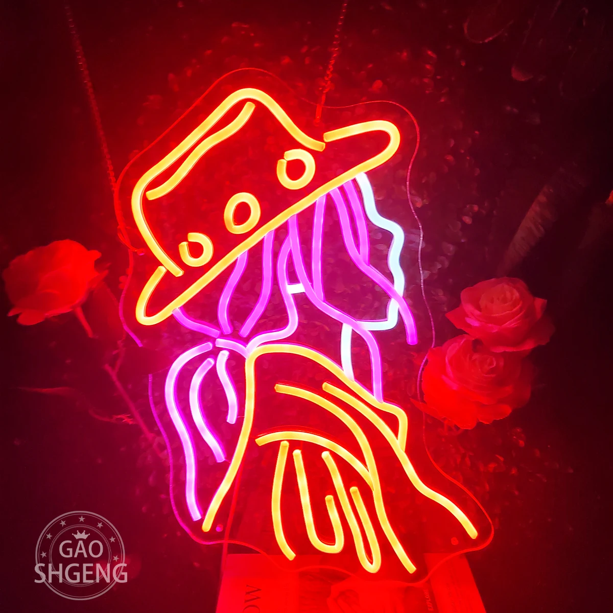 

Girl Women Body Pink LED Neon Light Sign for Wall girls room atmosphere neon sign birthday party decorations Game Room Party