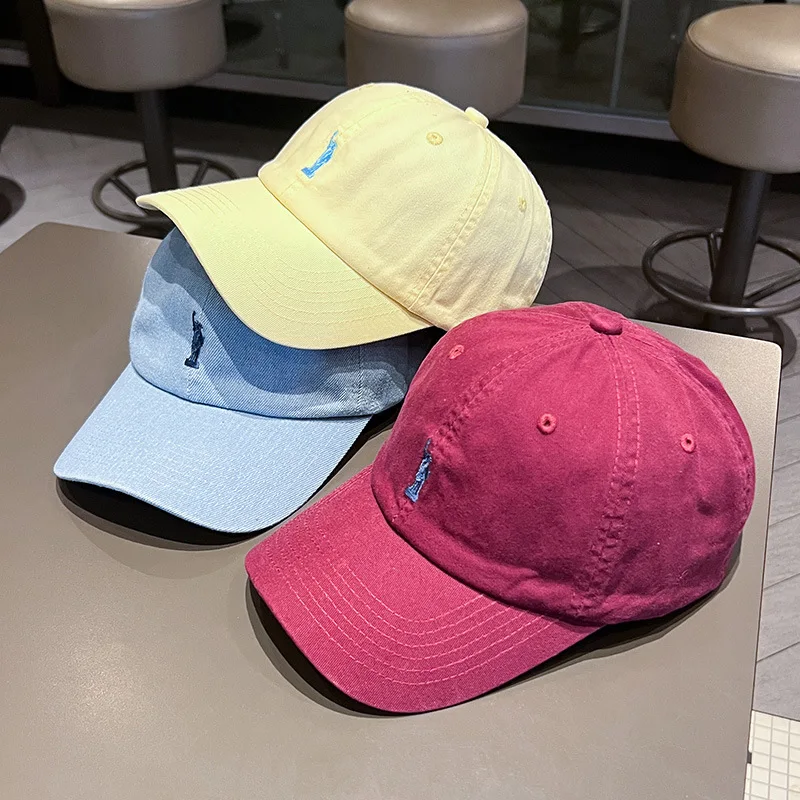 Sun Hat Cotton Baseball Cap Men's and Women's Embroidered Soft-Top Baseball Caps Four-Season Caps Spring and Summer Outdoor Hat