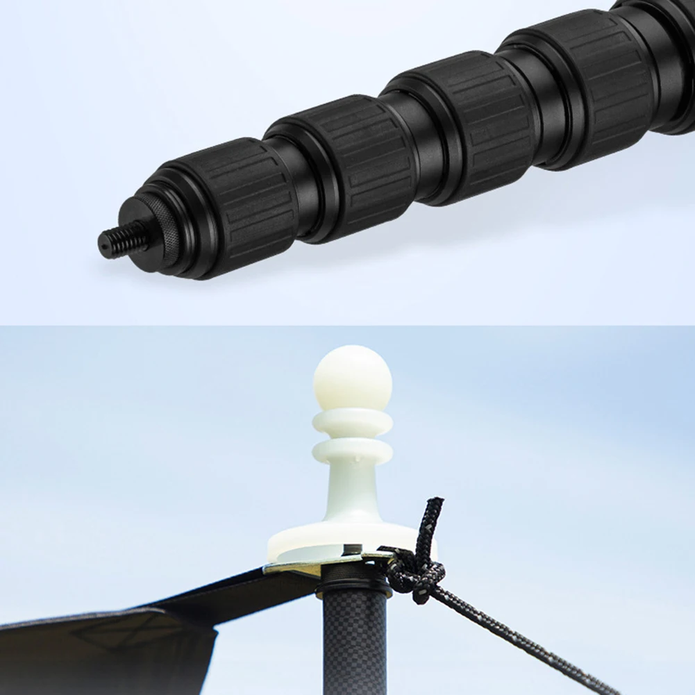 Awning Pole 1.7/2.1/2.5/2.9/3.2m Carbon Fiber Free-positioning Adjustable Quick Twist Lock Tarp Poles Camping Canopy Tent Rod