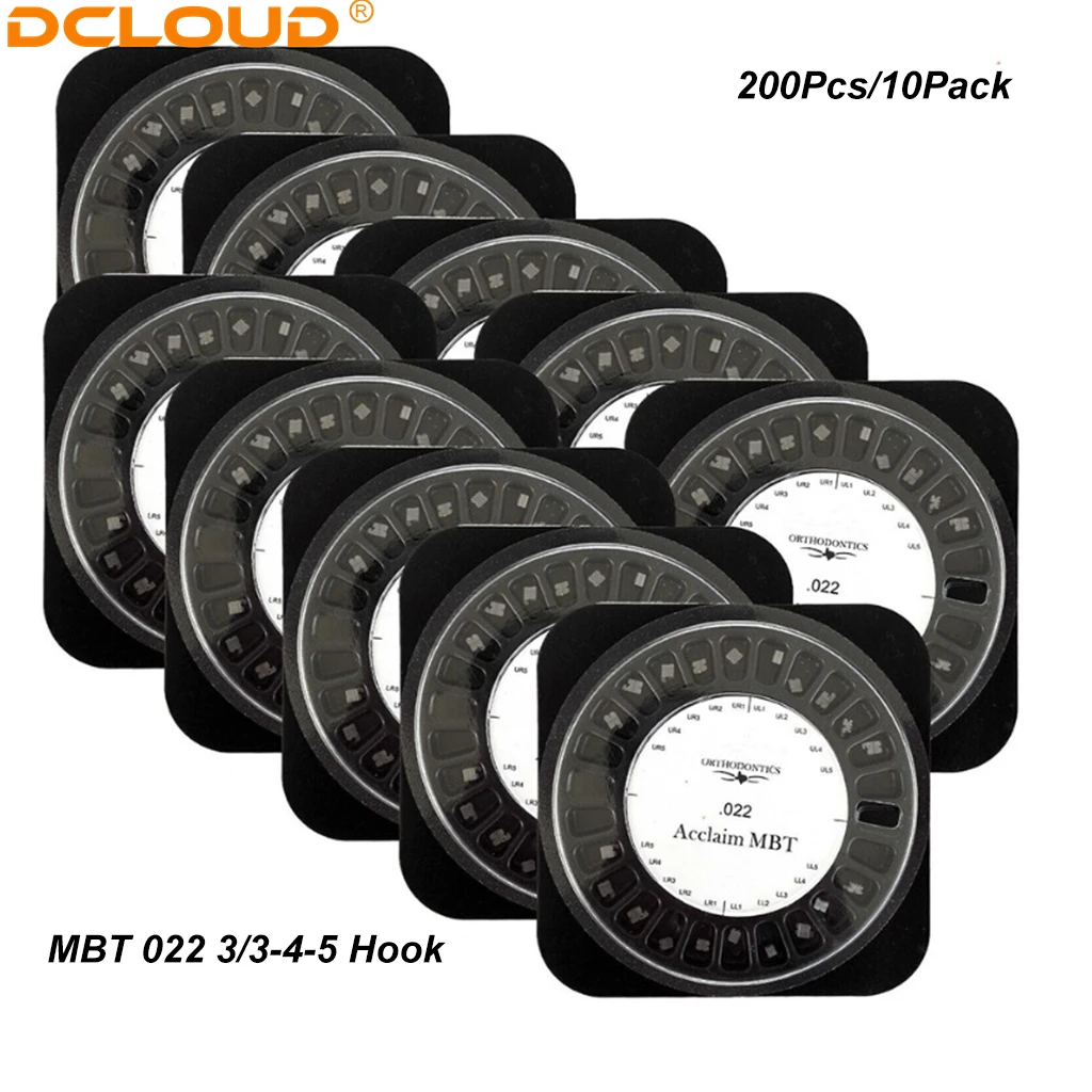 200 Stücke/10 Pack Dental Kieferorthopädische Keramik Klammern Hosenträger MINI Roth/MBT/Edgewise 022 3/345 Haken Orthod Hosenträger Zahnmedizin Werkzeuge – Detail 6