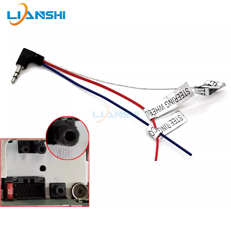Pioneer DVD Car Navigation Feige ISO Large Screen Machine Steering wheel button Learning Wire Harness plug wire