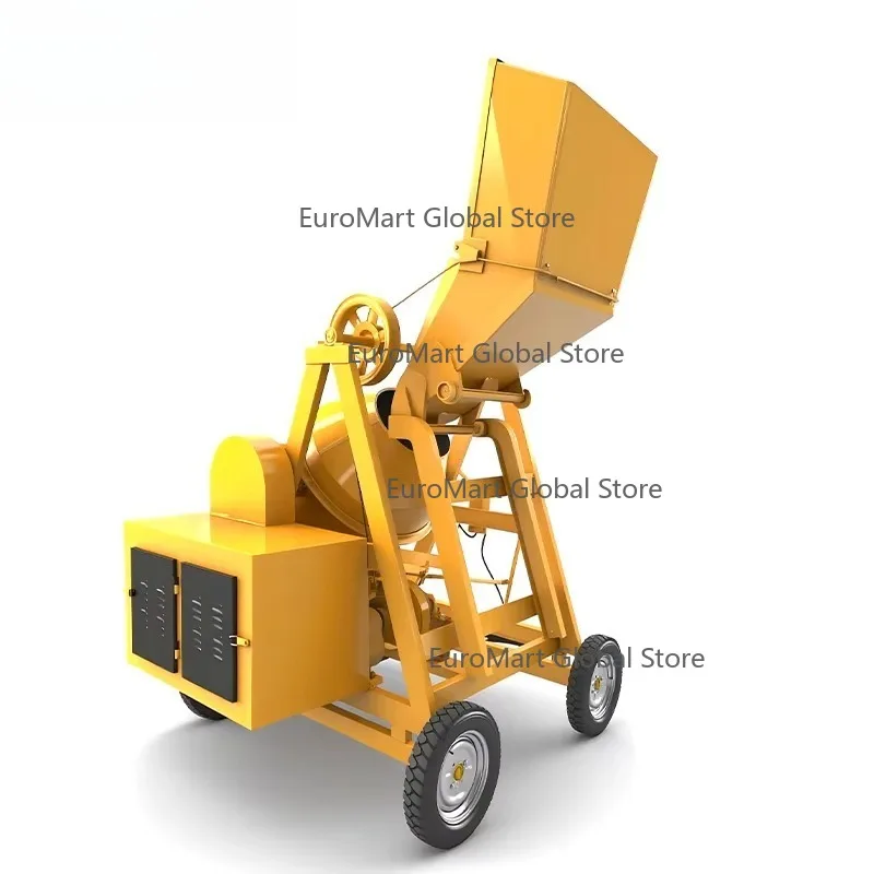 

Бетоносмеситель с двигателем, малый портативный, с тросовым подъемным механизмом, производительность 10 м³/ч, с водяным насосом 1