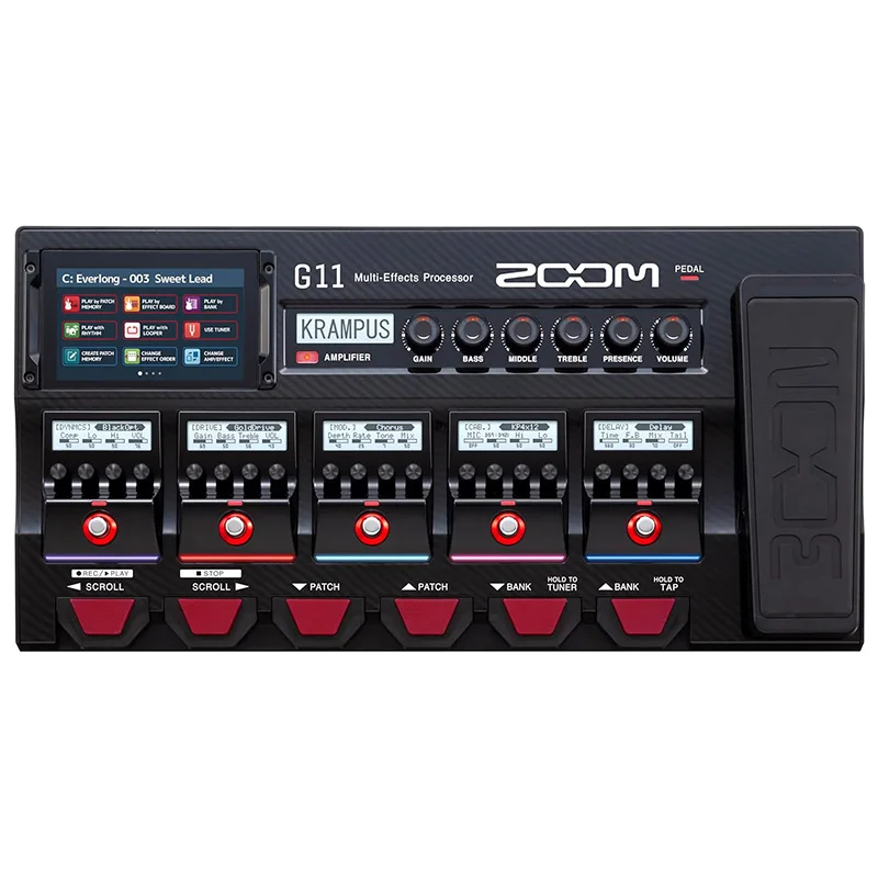 

ZOOM G11 Multi-Effects Processor with Expression Pedal for Electric Guitar