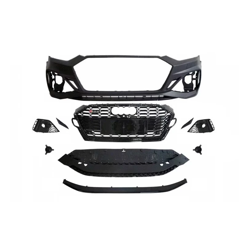 

Auto parts front bumper RS5 style 2021 look car bumper for Audi A5 S5 2017-2019 upgrade to 2020-2024 Car