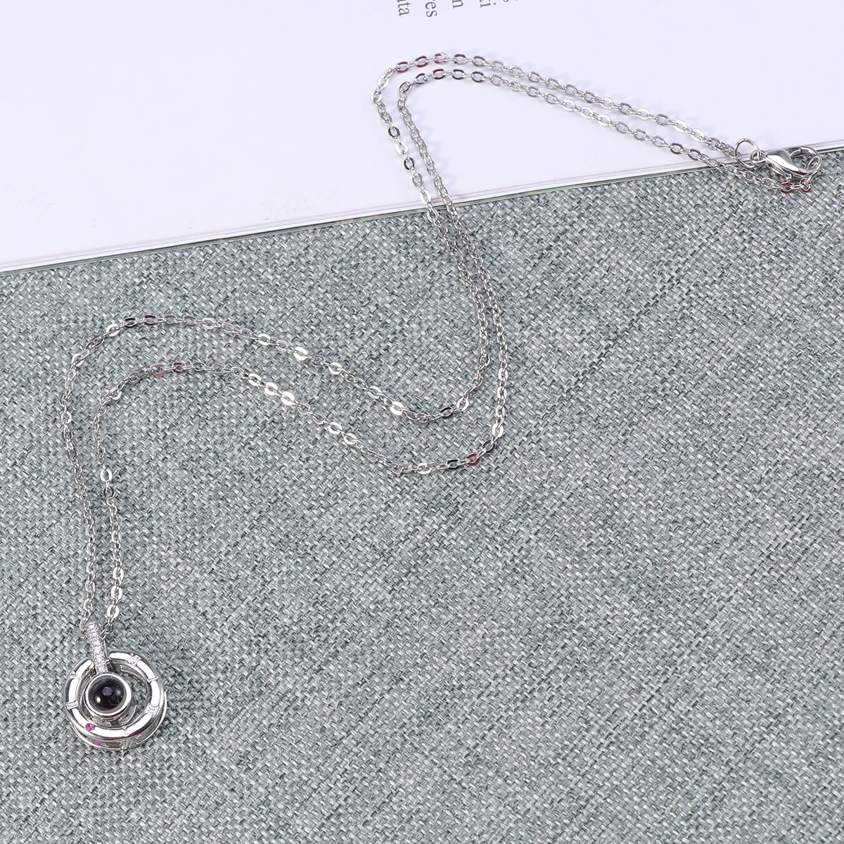 

Premium Memory Projection Necklace Showing I LOVE U 100 Languages Romantic Wedding Valentines Gift Fits 2 Styles High Quality