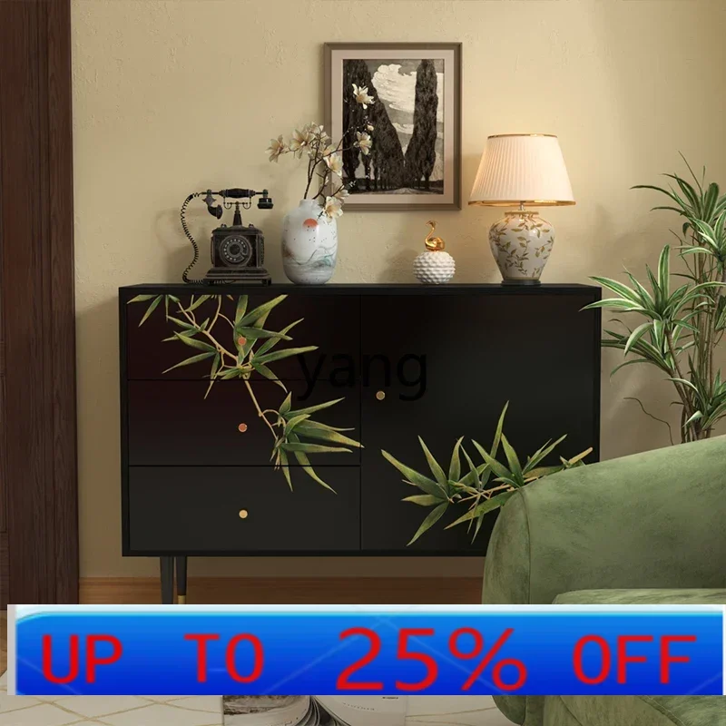 

Lcx new Chinese hand-painted porch cabinet, living room entry wall locker