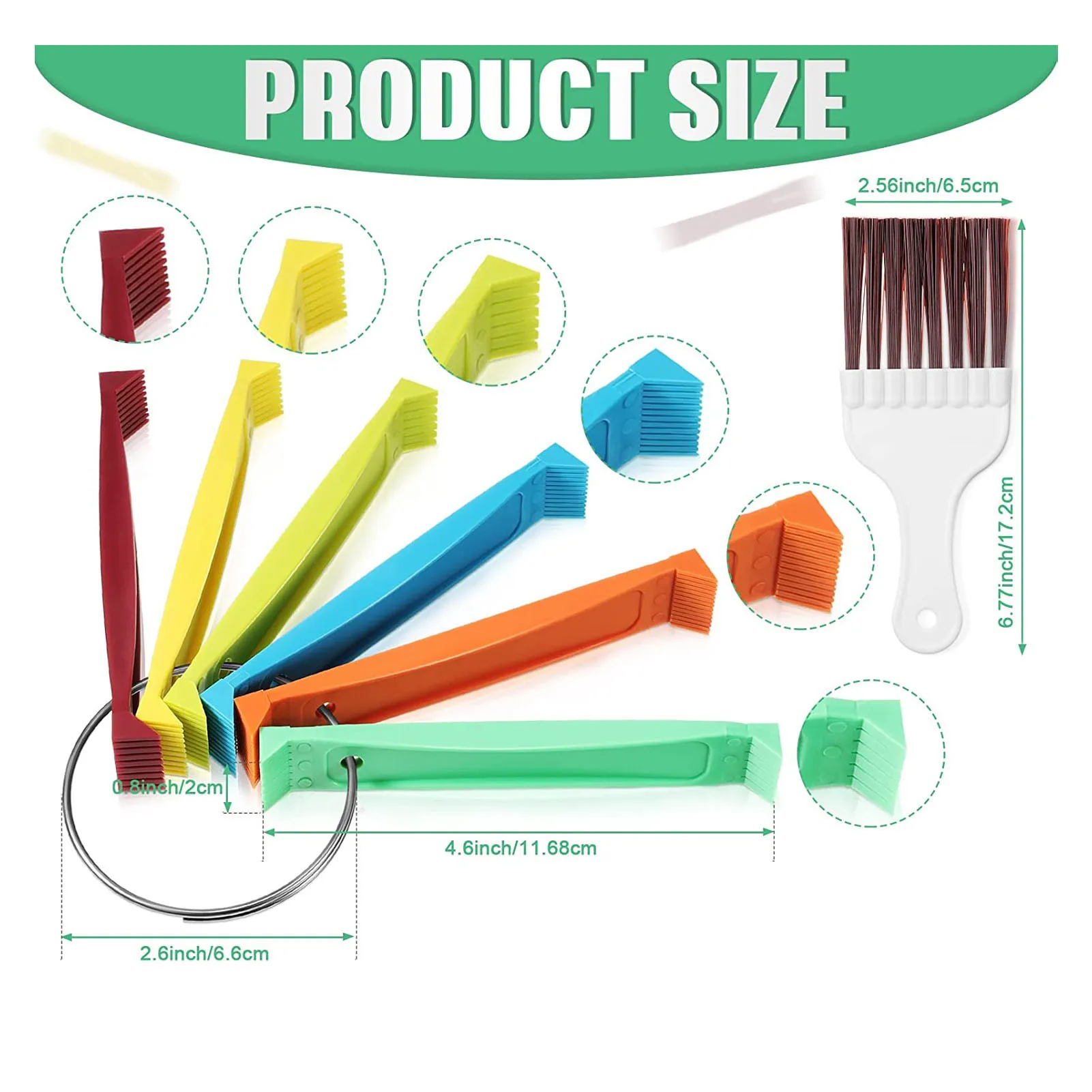 

Набор для чистки конденсаторов: щетки-гребни для чистки змеевиков кондиционеров, 6 цветов, для домашнего использования