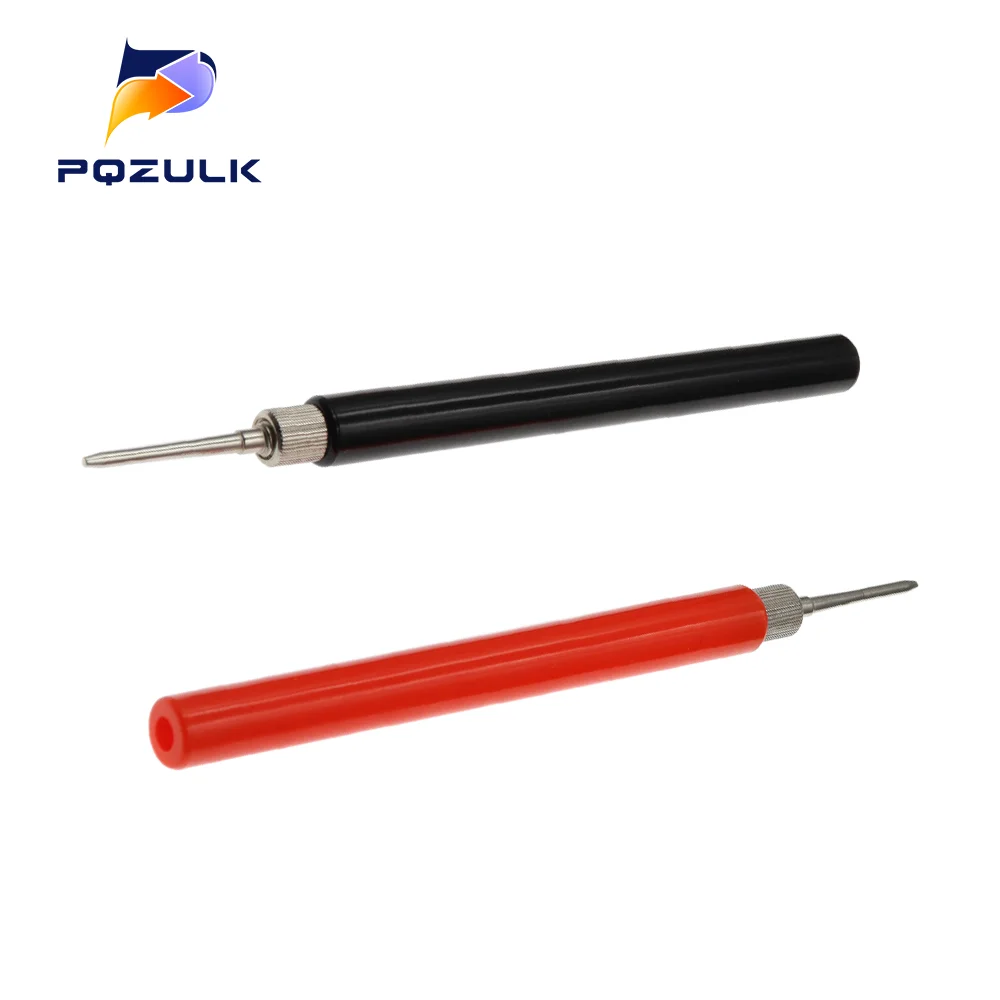 2 szt. Multimetr sprężyna końcówka sondy testowej izolowany hak testowy złącze przewodu igły testowe elektryczna sonda testowa przewody pomiarowe 128mm