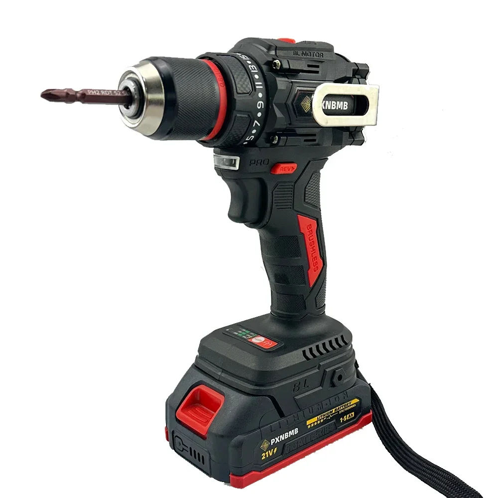 PXNBMB 85N.M مثقاب كهربائي بدون فرش مفك براغي لاسلكي ألواح التربة أداة كهربائية لبطارية ماكيتا