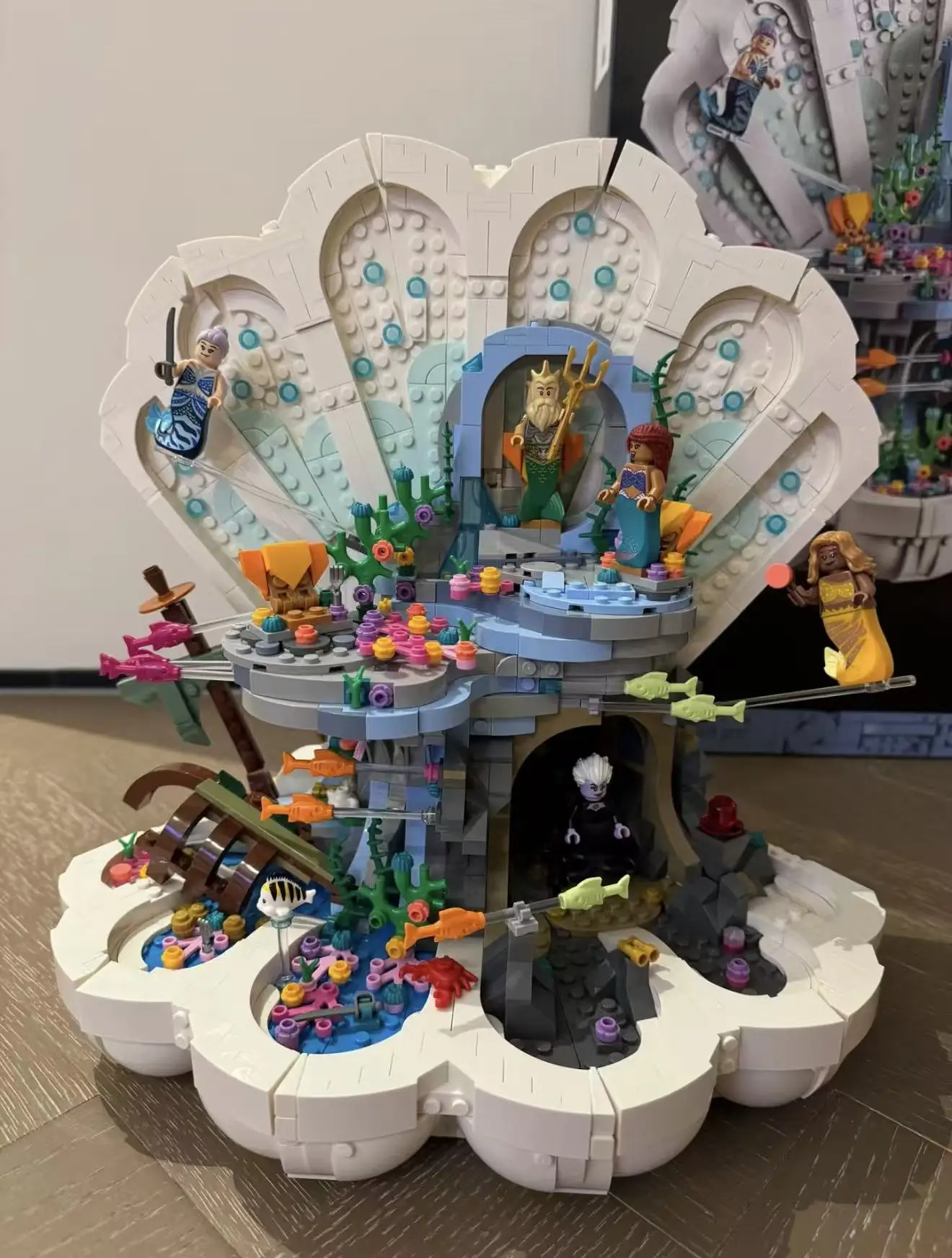 2026 New Model Mermaid Shell Castle Building Block Toy Birthday Gift