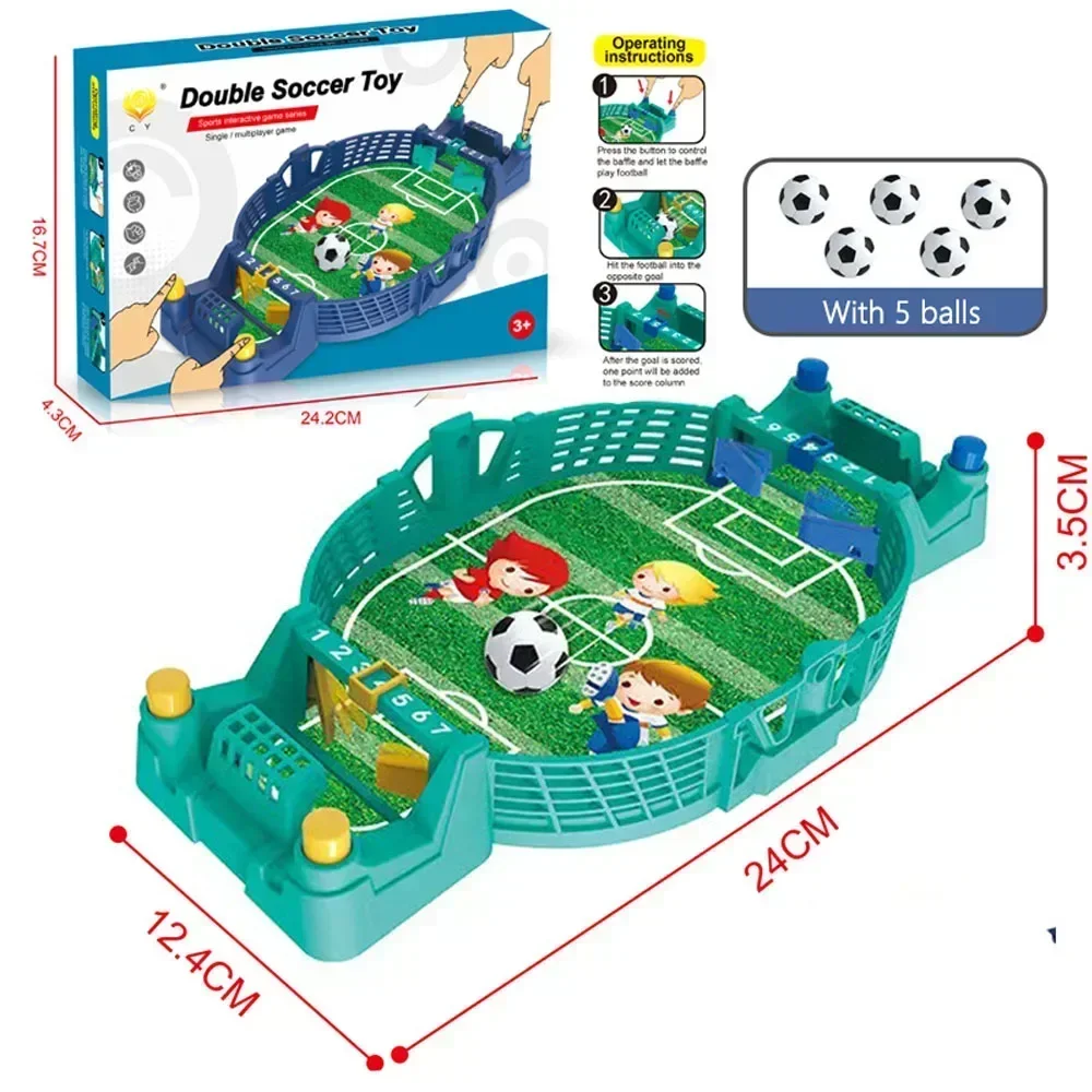 Soccer Table Football Board Game For Family Party Tabletop Play Ball Soccer Toys, Boys Sport Children Adults Interactive Game