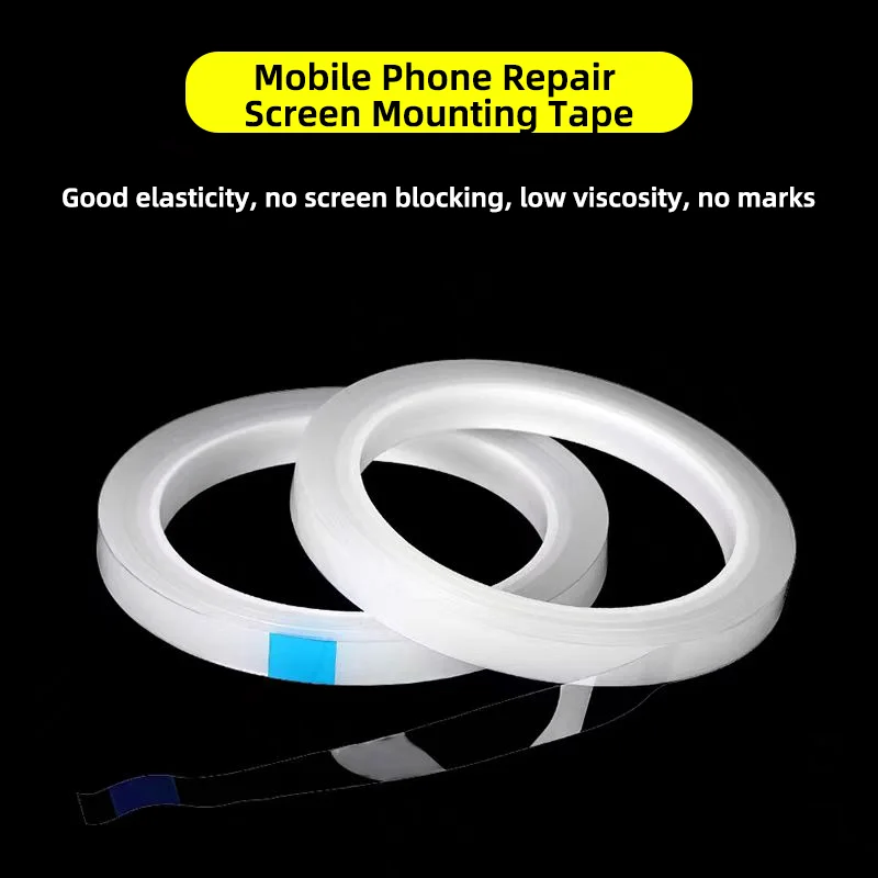 Conjunto de fita de fixação de tela para reparo de celular, 10mm, não bloqueia a tela, baixa viscosidade para celular, conjunto de ferramentas de reparo pcb