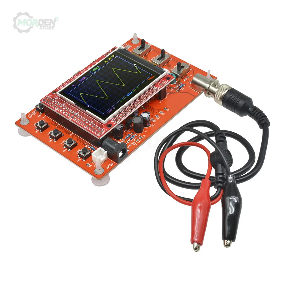 

Fully Assembled Digital Oscilloscope 2.4" TFT LCD Display with Alligator Probe Test Clip for Electronic Measuring Instrument