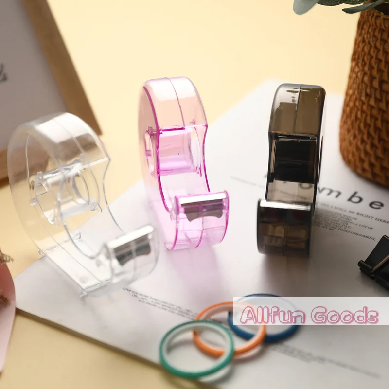 [TG835]Random Color Tape Dispenser Cutting Student  Tape Dispenser Acrylic Stationery