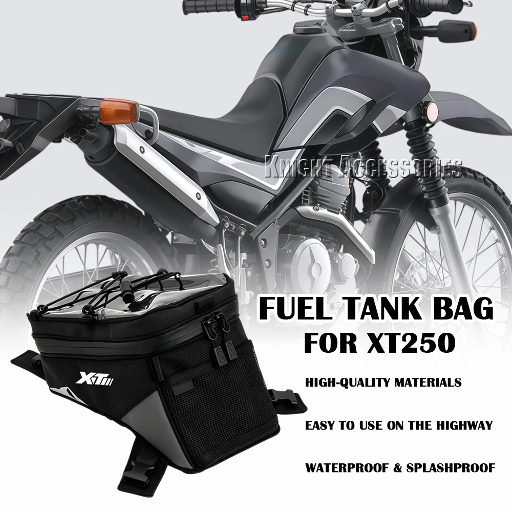 Motorcycle Waterproof Fuel Tank Bag Logo 6L Tool Bag Accessories Motorbike Tool Bog Luggage Carrie Top Case For XT250 XT 250
