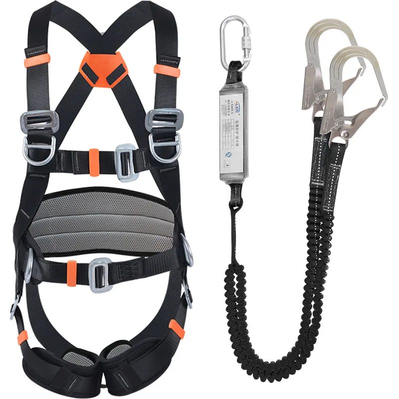 Fall Protection Multi Function Adjustable Anti-slip Safety Harness for Work at Height Outdoor Rock Climbing Harness