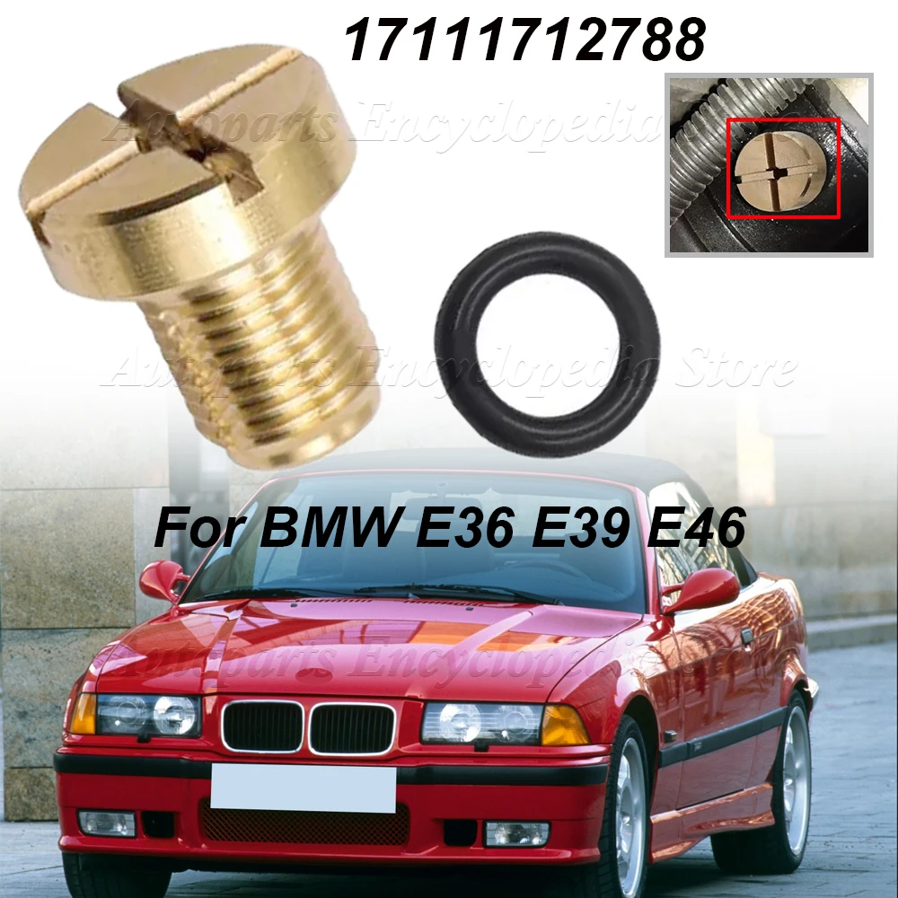 

17111712788 Для BMW E36 E39 E46 1/2 шт. винт для прокачки расширительного бачка охлаждающей жидкости радиатора золото